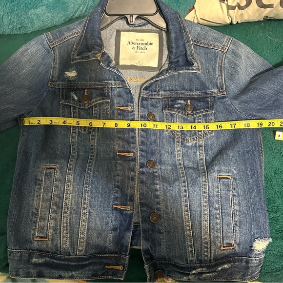 Abercrombie & fitch distressed jean jacket - Picture 8 of 10